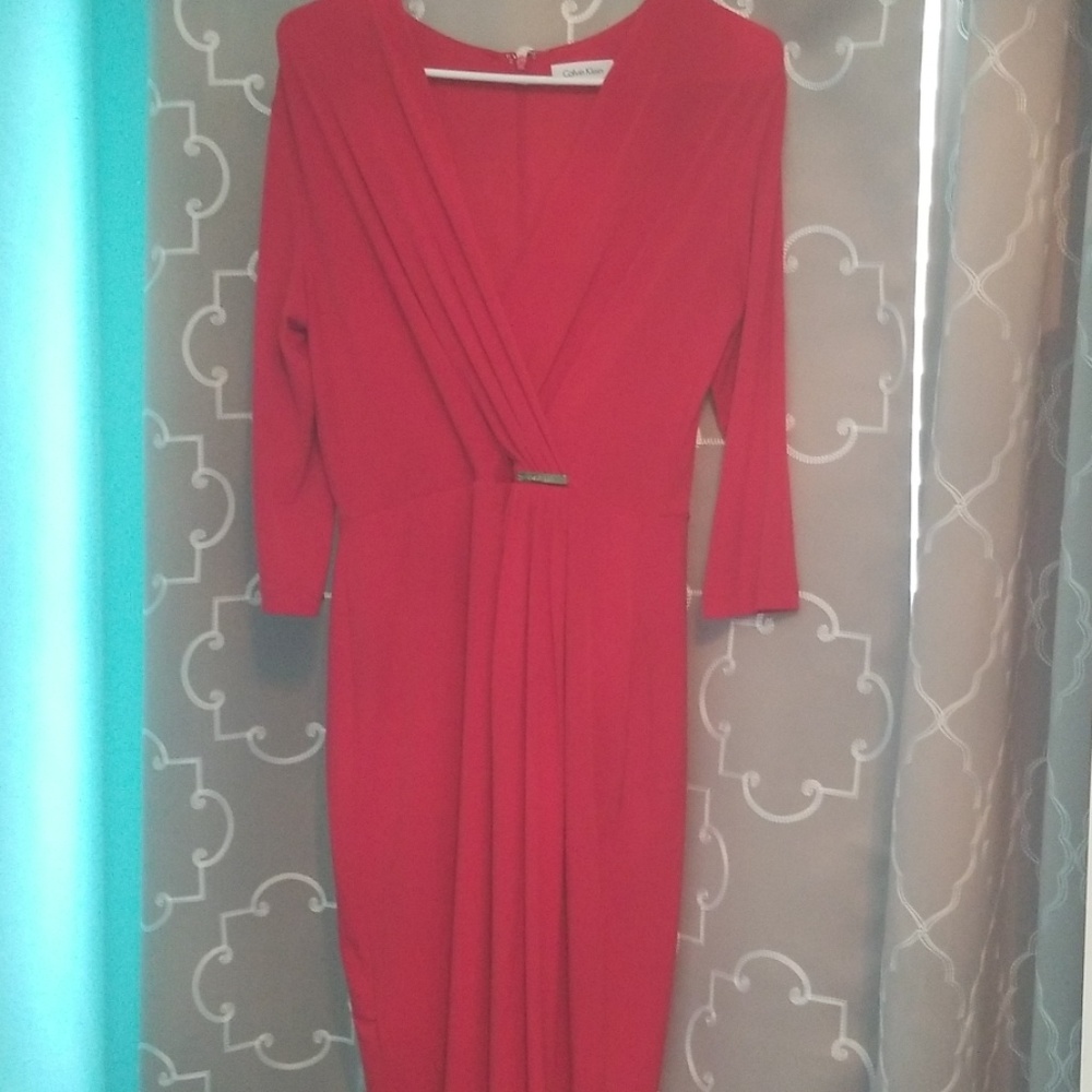 Curve Hugging Red Dress